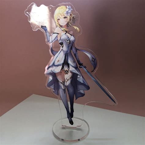 Genshin Impact Anime Genshin Impact Mondstadt Theme Jean Lisa Acrylic Figure Stand Model Plate
