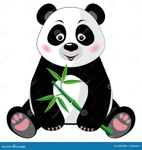 Cute Panda Head Cartoon 27048710