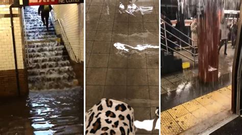 Subways In Nyc Were Flooded As Huge Storm Ravaged Us North East Ladbible