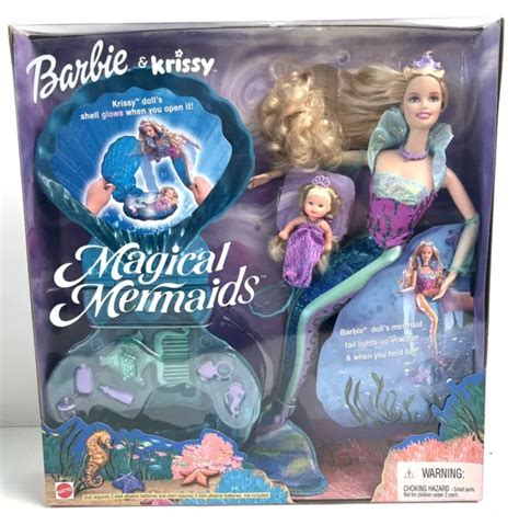 vintage 2000 magical mermaids barbie and krissy dolls mattel barbie seashells 104 95 picclick