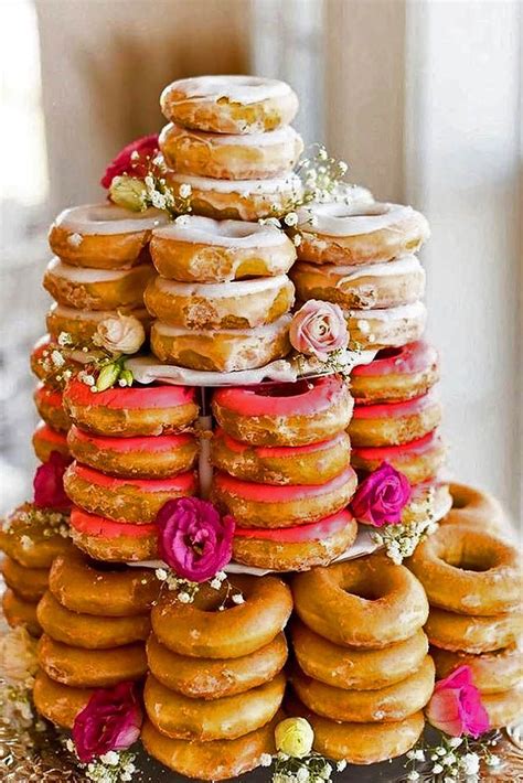 Wedding Cake Alternatives To Save Cash Wedding Cake Alternatives Doughnut Wedding Cake
