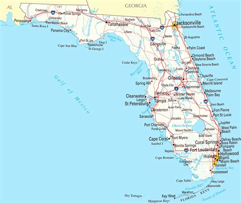 Florida Gulf Coastline Map Printable Maps