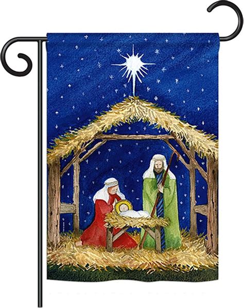 Nativity Of Jesus Garden Flag And More Garden Flags At