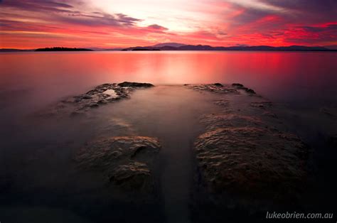 Sunset Photos Red Ochre Beach Luke Obrien Photography