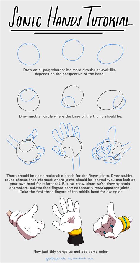 Image Result For Sonic Hedgehog Hands Tutorial How To Draw Sonic