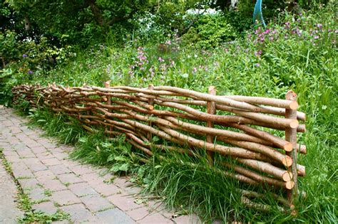 Easily attach panel to fence posts with plastic ties (not included). Wattle Edging • Insteading