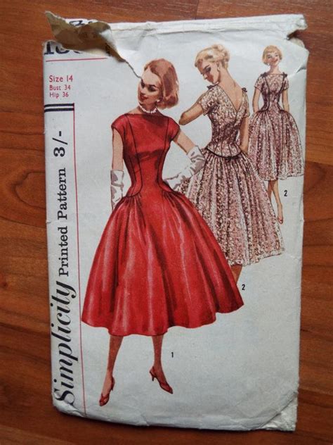 Patron de paris 10420 patron couture coupe vintage fille enfant sewing pattern. Patron de couture vintage des années 1950 simplicité pour ...
