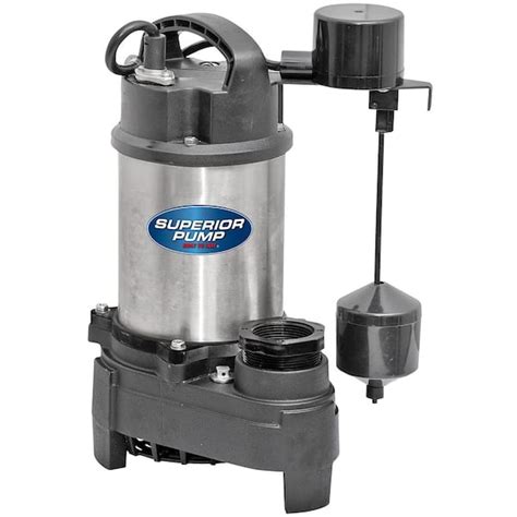 Superior Pump 1 Hp Submersible Stainless Steel Cast Iron Sump Pump With