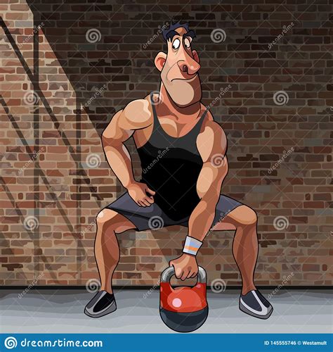 Male Athlete Powerlifter Vector Illustration 87521316