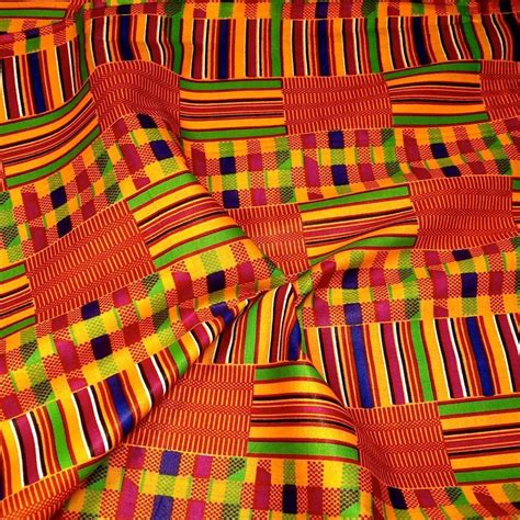 African Kente Print Serengeti Fabric Yards Kente African Print