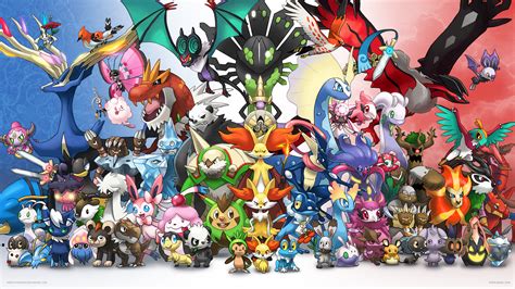Pokemon X And Y Kalos Pokémon Fond Décran 39125545 Fanpop