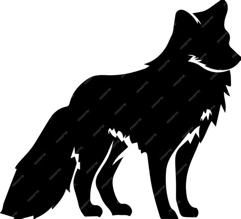 Premium Vector Arctic Fox Vector Silhouette Illustration 33