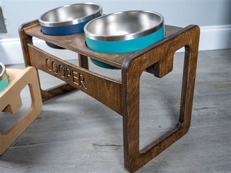 Yeti Raised Dog Bowl Stand Elevated Pet Bowl Feeder Etsy
