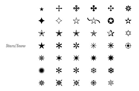 Copy Paste Symbols Stars