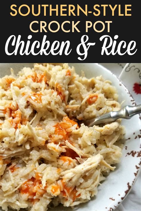 South Your Mouth Southern Style Crock Pot Chicken And Rice