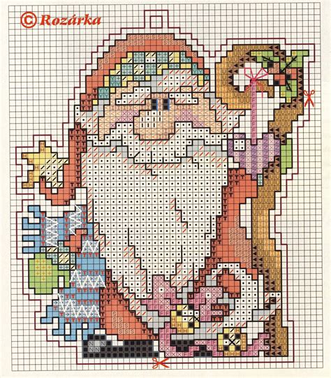 http://www.liveinternet.ru/ | Santa cross stitch, Cross stitch ...