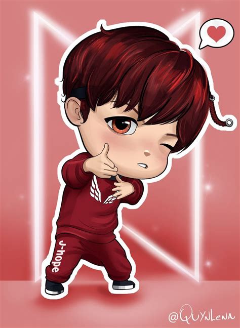 JHope TinyTan BTS MIC DROP Art By Quynlena Sticker For Sale By