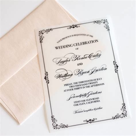 Vellum Wedding Invitations