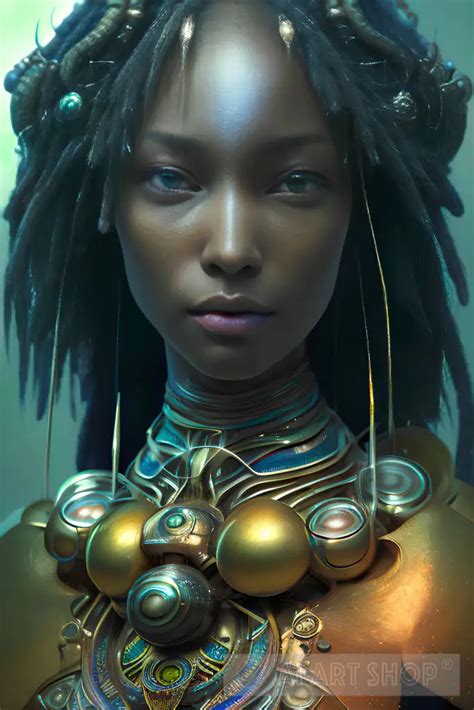female african tribal warrior