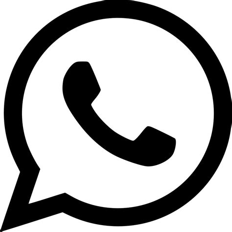 Get 36 Black Transparent Whatsapp Logo Png