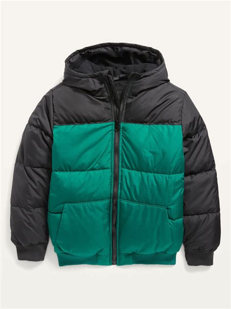 Water Resistant Hooded Frost Free Puffer Jacket For Boys Old Navy