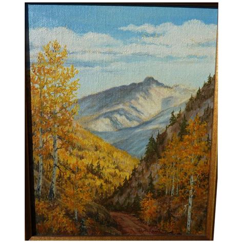 Colorado art impressionist painting of Longs Peak in the fall by from jbfinearts on Ruby Lane
