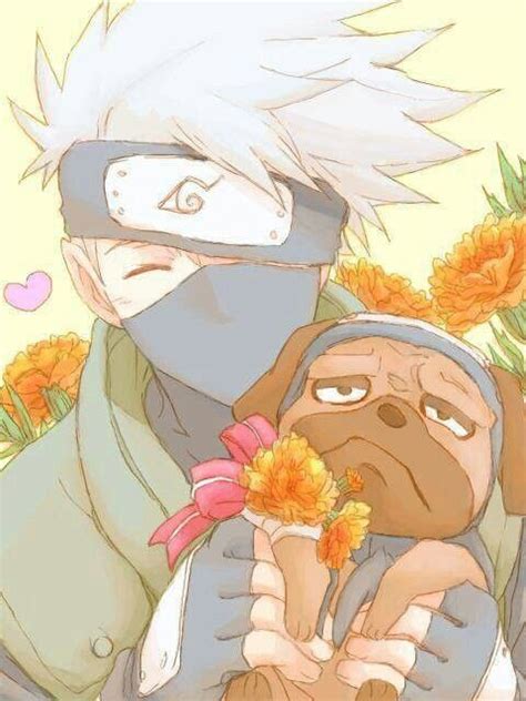Kakashi And Pakkun This Is The Most Cutest Thing In The World I Just