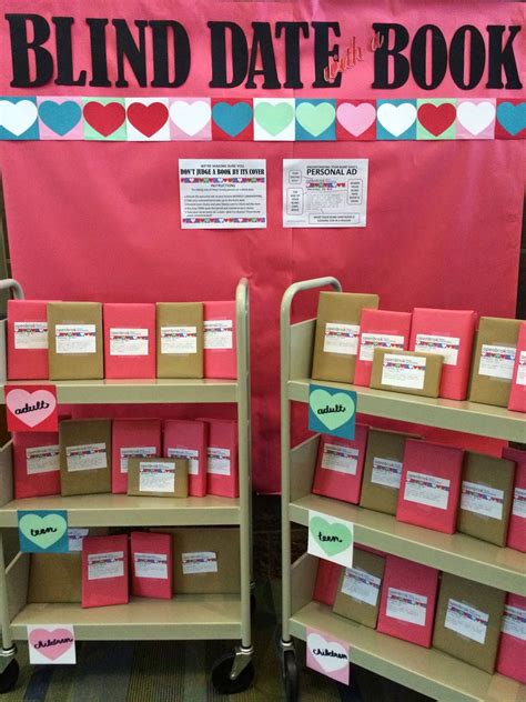 Literary Hoots Library Display Blind Date With A Book