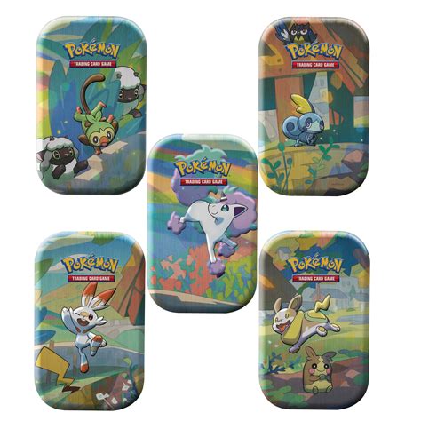 Pokemon Galar Pals Mini Tin 5 Pack All 5 Characters 10 Booster Packs