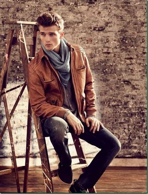 Mens Style Brown Leather Jacket Pictures Photos And Images For