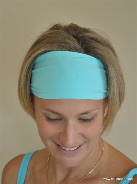 Bright Blue Headband Spandex Headband Workout Headband Etsy Spandex