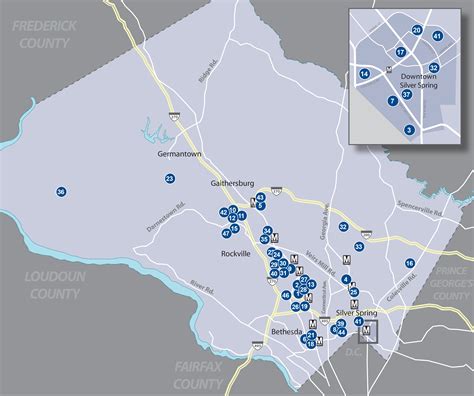 Map Of Montgomery County Md Maping Resources