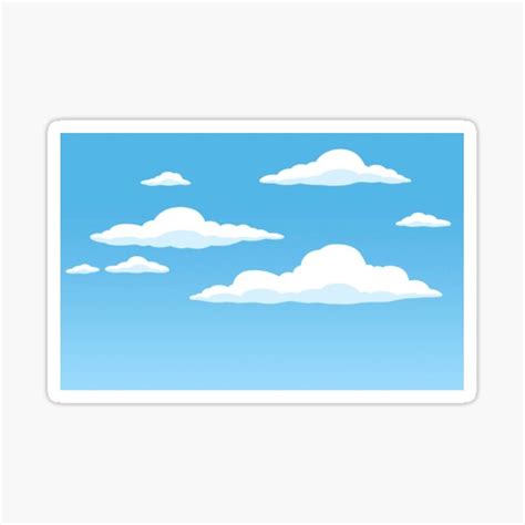 Simpsons Clouds Sticker By Janrezny Redbubble