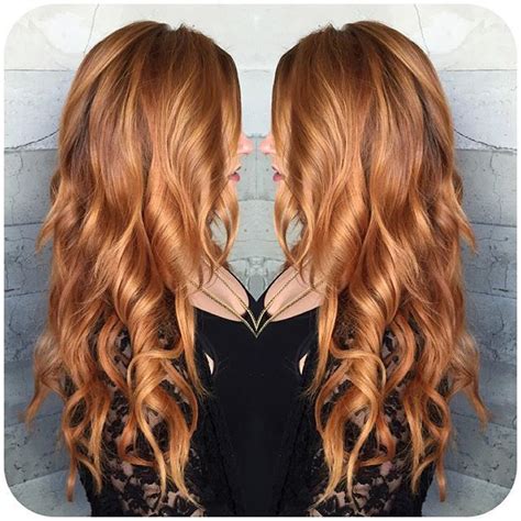 Hairstylism Copper Blonde Hair Natural Red Hair Golden Copper Hair