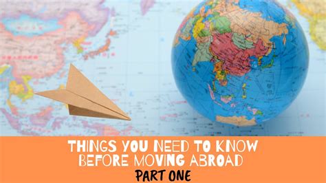 Check spelling or type a new query. Things You Need to Know Before Moving Abroad Intro - YouTube