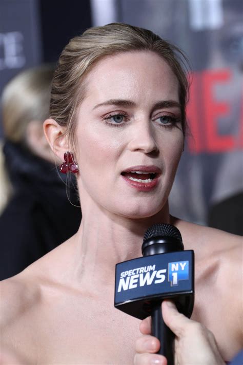 But in this interview, they explain why this movie changed their minds about working together, because their. EMILY BLUNT at A Quiet Place Premiere in New York 04/02 ...
