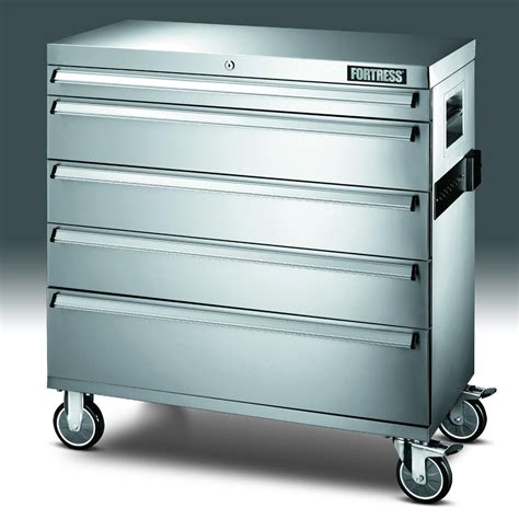 Fortress 105346 36 In Wide 5 Drawer Stainless Steel Rolling Tool