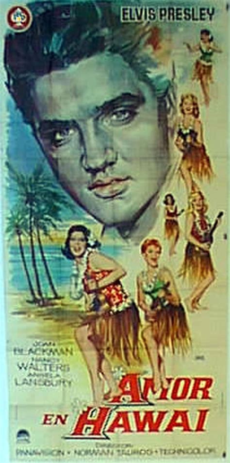 Blue Hawaii Elvis Presley 1961 Amor En Hawai Movie Posters