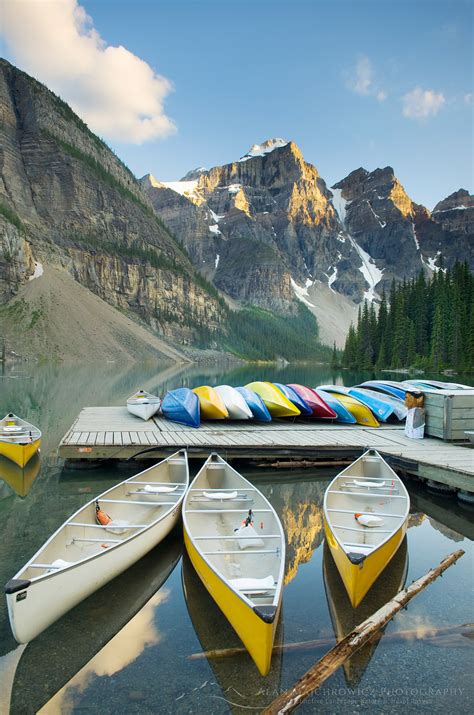 Moraine Lake Canoes Banff National Park Alan Majchrowicz