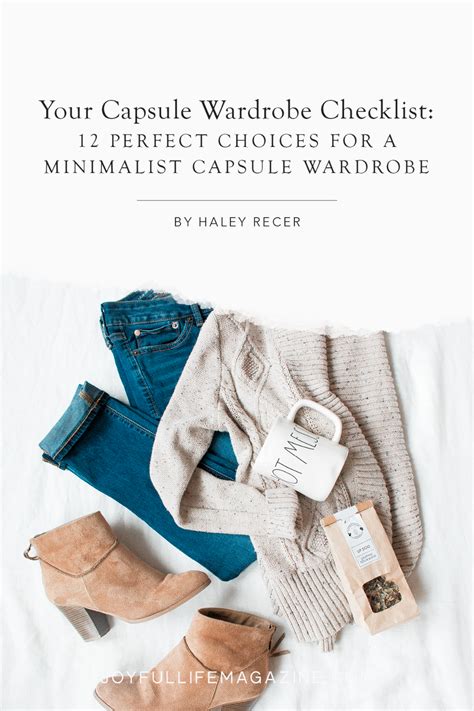 capsule wardrobe checklist  perfect choices    started
