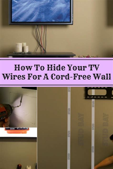 How To Hide Your Tv Wires For A Cord Free Wall Hide Tv Wires Tv Cords