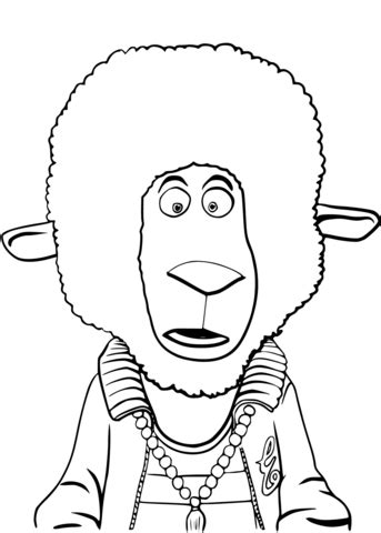 Kids love listening to the stories associated with the moon. Eddie Noodleman Sheep from Sing coloring page | Free ...