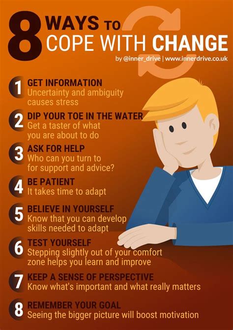 The 8 Ways To Cope With Change In Your Life Infographical Poster On