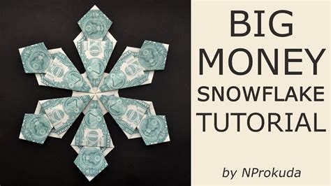 My Money Snowflake Christmas T Out Of Dollar Bills Tutorial Diy