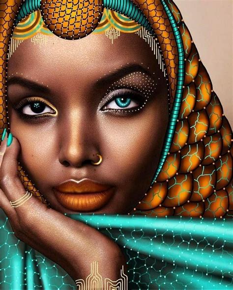 Pin By Bethmorie On Creative Black Art African Girl Digital Drawing