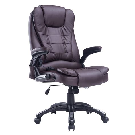 vinsetto pu leather 6 point massage office recline vinsetto pu leather 6 point massage office