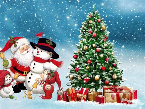 Merry Christmas Santa Snowman Winter Christmas Tree Ornaments Ts