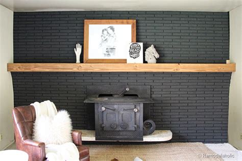 Again, choose a frame that complements the scale and style of the. Remodelaholic | Easy Wood Mantel For Brick Fireplace