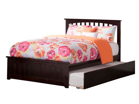 Mission Platform Bed With Matching Foot Board With Twin Size Urban