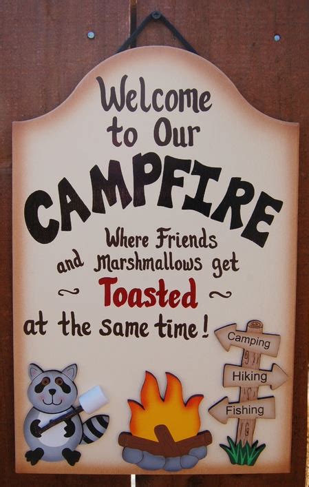 Welcome to our firepit fire pit / campfire quote painted | etsy. Campfire Quotes And Sayings. QuotesGram